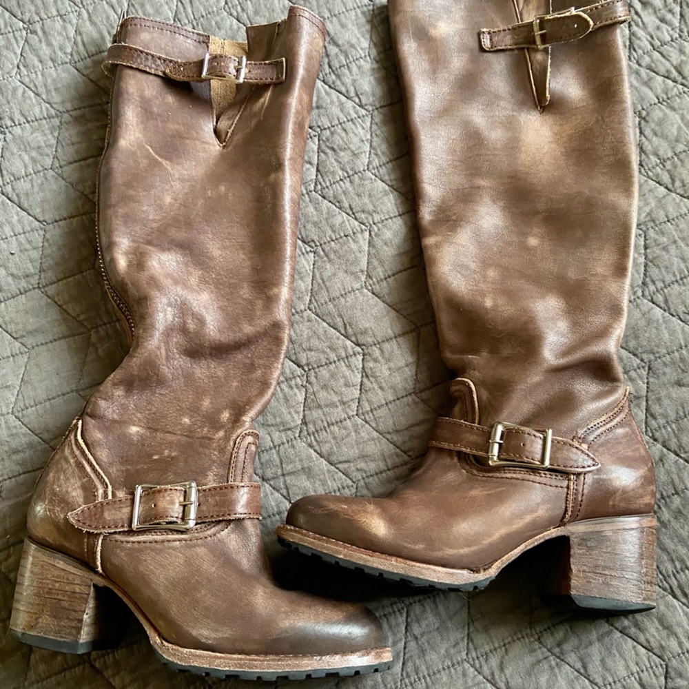 Freebird Cody, Tall Brown Leather Boots